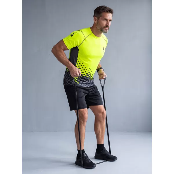  Pánské funkční kompresní triko premium ALTISPORT VOJ/ALM109TR04 FLUO YELLOW 