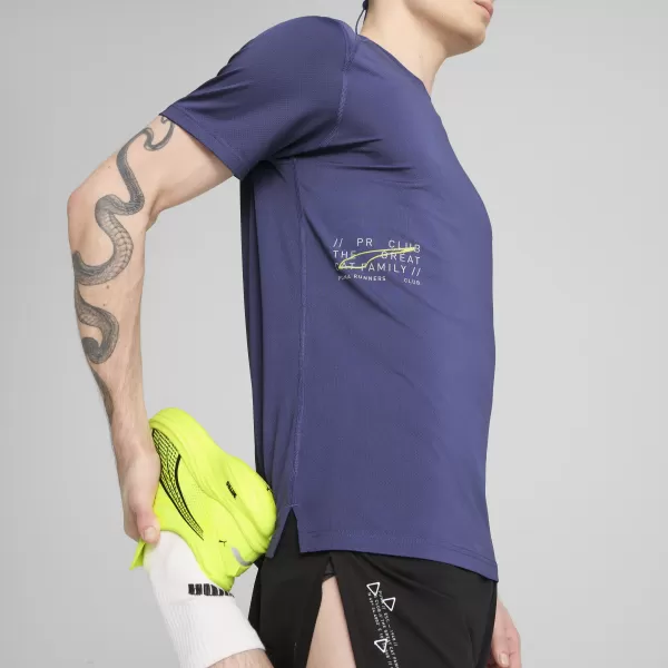  Pánské triko PUMA EVERYDAY KNIT PERF SS TEE? M 526631_46 BLUE CRYSTAL 