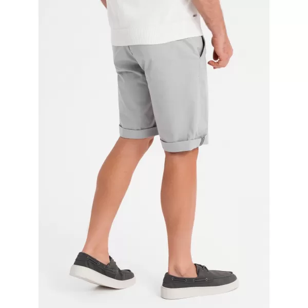  Pánské kraťasy OMBRE OM-SRCS-0197 GREY 