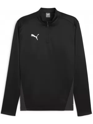 Pánské triko PUMA TEAMGOAL TRAINING 1/4 ZIP TO 658629_03 PUMA BLACK/WHITE/DARK GRAY