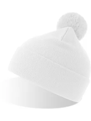 Čepice Atlantis | Wind-S Pompom WHITE