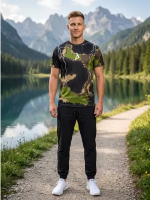 Pánské funkční triko premium ALTISPORT VOJ/ALM113TR01 MILITARY