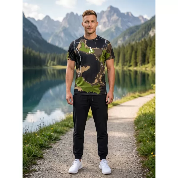  Pánské funkční triko premium ALTISPORT VOJ/ALM113TR01 MILITARY 