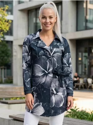 Dámké sako premium ALTISPORT VOJ/ALW102MI05 ČERNOBÍLÁ