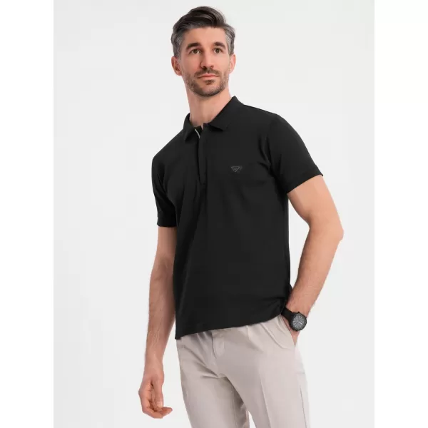  Pánské polo triko OMBRE OM-POSS-0148 BLACK 