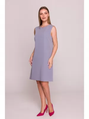 Dámské šaty STYLOVE S408 DOVE GREY