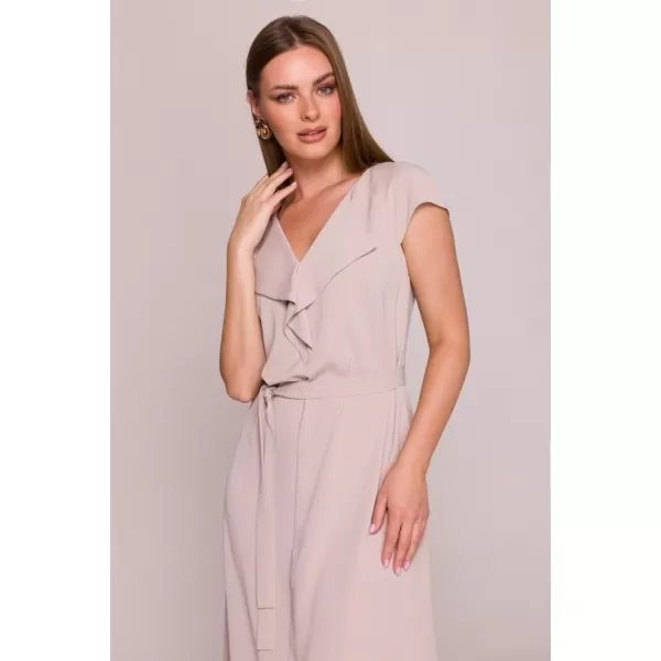  Dámské šaty STYLOVE S411 BEIGE 