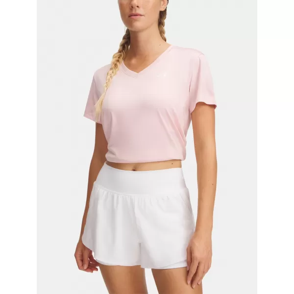  Dámské triko UNDER ARMOUR TECH SSV- TWIST 1384227-647 RŮŽOVÁ 