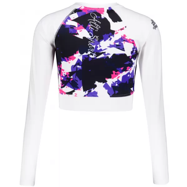  Dámský funkční crop top premium ALTISPORT VOJ/ALW110TR04 FIALOVOBÍLÁ 