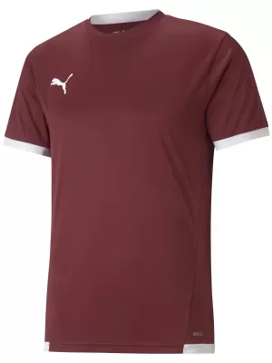 Pánské sportovní triko PUMA TEAMLIGA JERSEY 704917_09 CORDOVAN/PUMA WHITE