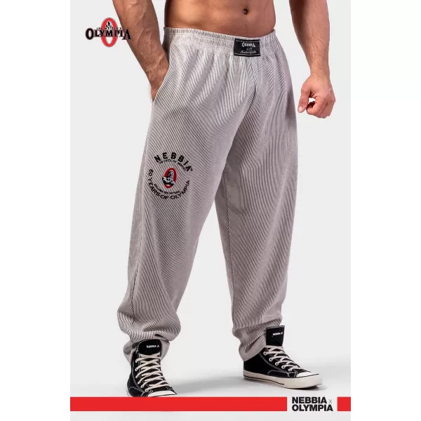  NEBBIA Oversized tepláky SIGNATURE 796 LIGHT GREY 