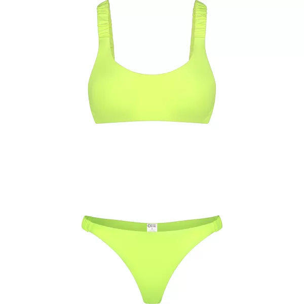  Dámské bikiny - spodní díl NORDBLANC NBSSS8239 BEZPEČNĚ ŽLUTÁ 