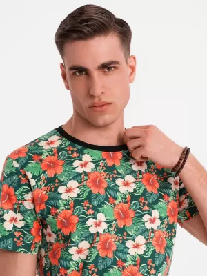 Pánské triko OMBRE OM-TSFP-0249 BLACK