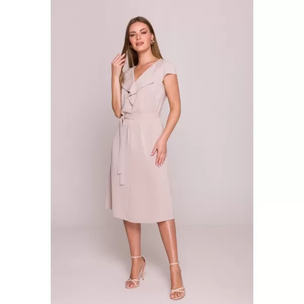  Dámské šaty STYLOVE S411 BEIGE 