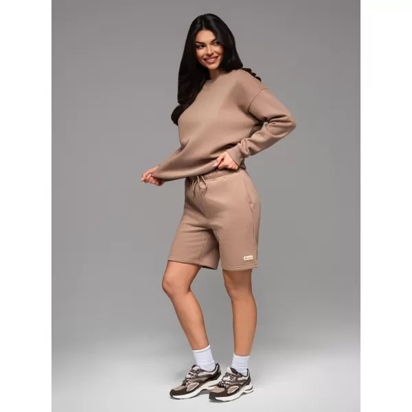  Mikina + kraťasy OMBRE Z108 BROWN 
