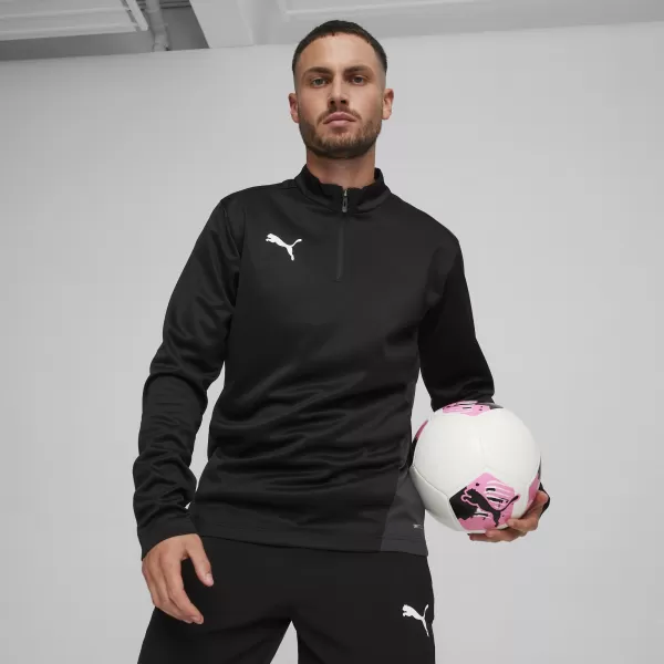  Pánské triko PUMA TEAMGOAL TRAINING 1/4 ZIP TO 658629_03 PUMA BLACK/WHITE/DARK GRAY 