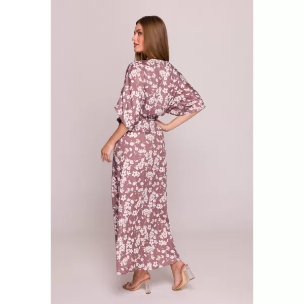  Dámské šaty STYLOVE S405 BROWN 
