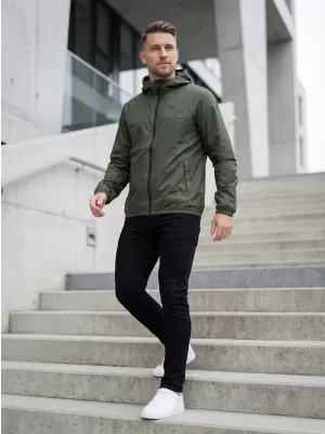 Pánská větrovka PUMA ESS REGULAR WINDBREAKER 684625-70 ZELENÁ
