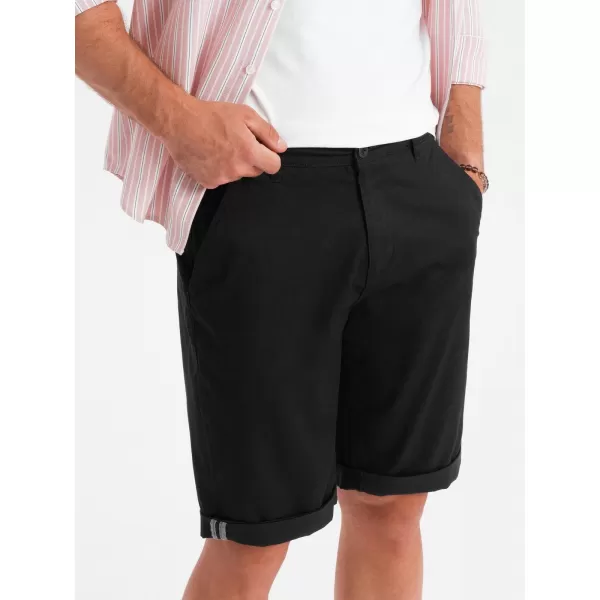  Pánské kraťasy OMBRE OM-SRCS-0197 BLACK 