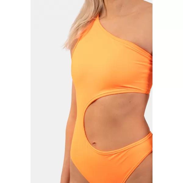  NEBBIA Oranžové Asymmetric monokini na jedno rameno 458 ORANGE 