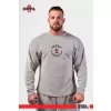 NEBBIA Oversized mikina bez kapuce SIGNATURE 797 LIGHT GREY