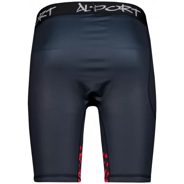 Pánské sportovní legíny nad kolena premium ALTISPORT VOJ/ALM109LEG02 ČERVENÁ/ČERNÁ 