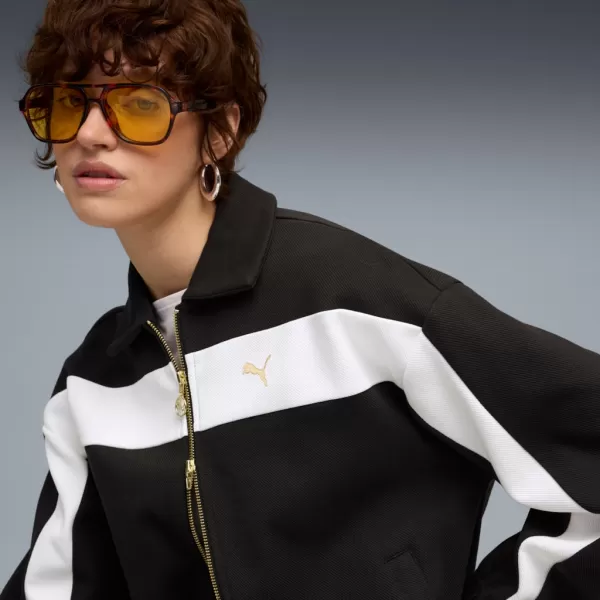  Dámská bunda PUMA T7 RELAXED TRACK JACKET 632137-01 ČERNÁ 