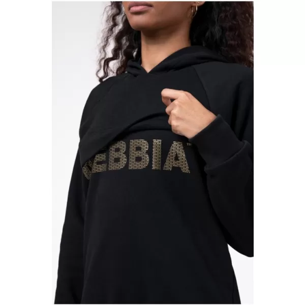  NEBBIA mikina INTENSE FOCUS” 825 BLACK 