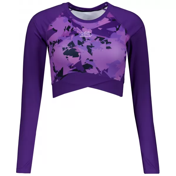  Dámský funkční crop top premium ALTISPORT VOJ/ALW110TR04 FIALOVÁ 