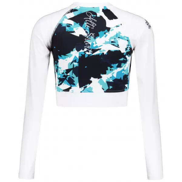  Dámský funkční crop top premium ALTISPORT VOJ/ALW110TR04 MODROBÍLÁ 