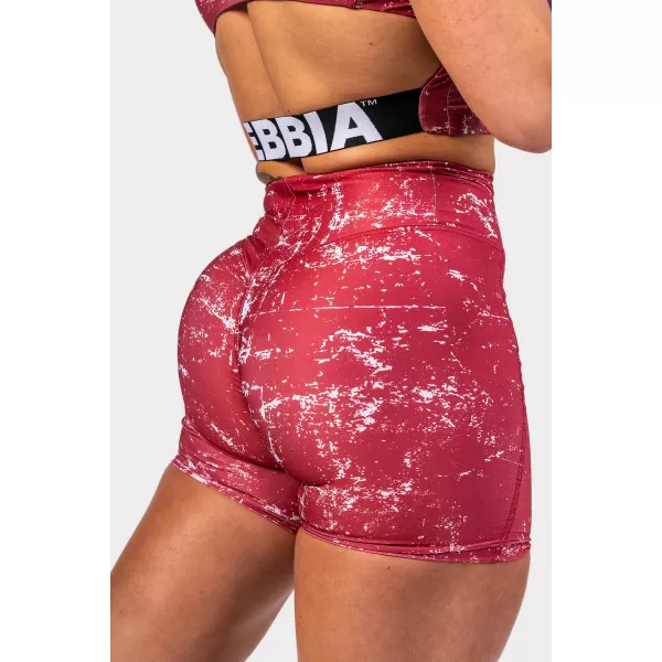  NEBBIA Leginové šortky s vysokým pasem 5 palce HAMMIES 615 RED 