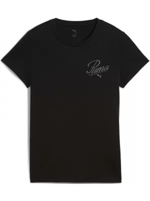 Dámské triko PUMA ESS SCRIPT TEE 684982-01 ČERNÁ