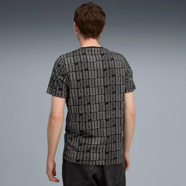 Pánské triko PUMA ESS LOGO LAB AOP TEE 688185-01 ČERNÁ 