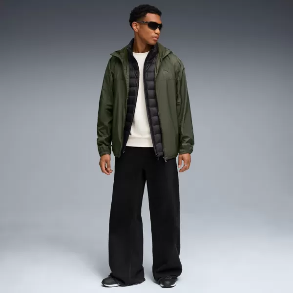  Pánská větrovka PUMA ESS REGULAR WINDBREAKER 684625-70 ZELENÁ 