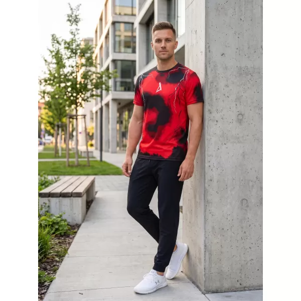  Pánské funkční triko premium ALTISPORT VOJ/ALM113TR01 ČERVENÁ 