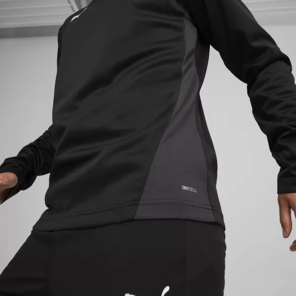  Pánské triko PUMA TEAMGOAL TRAINING 1/4 ZIP TO 658629_03 PUMA BLACK/WHITE/DARK GRAY 