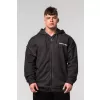 NEBBIA Washed-off mikina na zip GYM BRO 362 BLACK