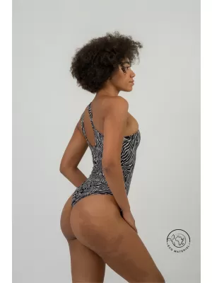 NEBBIA FORTALEZA Monokini - zebra 735 WHITE
