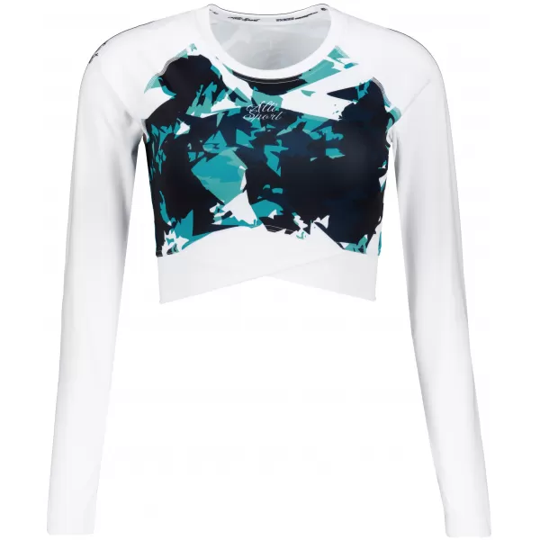  Dámský funkční crop top premium ALTISPORT VOJ/ALW110TR04 MODROBÍLÁ 