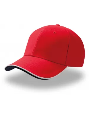 Čepice Atlantis | Pilot Piping Sandwich RED/WHITE