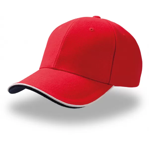  Čepice Atlantis | Pilot Piping Sandwich RED/WHITE 