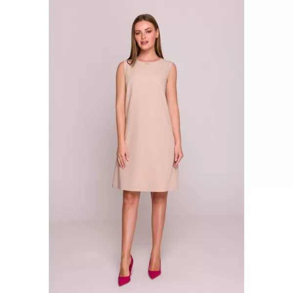  Dámské šaty STYLOVE S408 BEIGE 