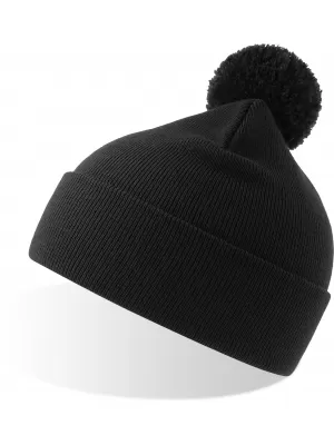 Čepice Atlantis | Wind-S Pompom BLACK