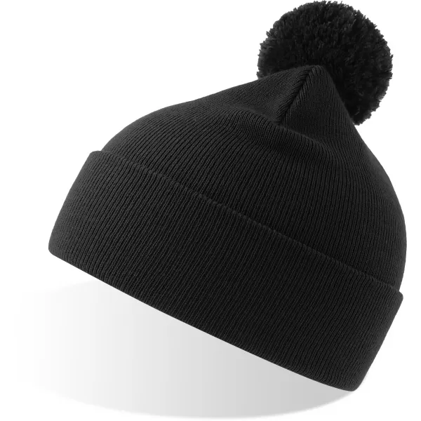  Čepice Atlantis | Wind-S Pompom BLACK 