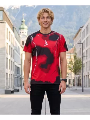 Pánské funkční triko premium ALTISPORT VOJ/ALM113TR01 ČERVENÁ