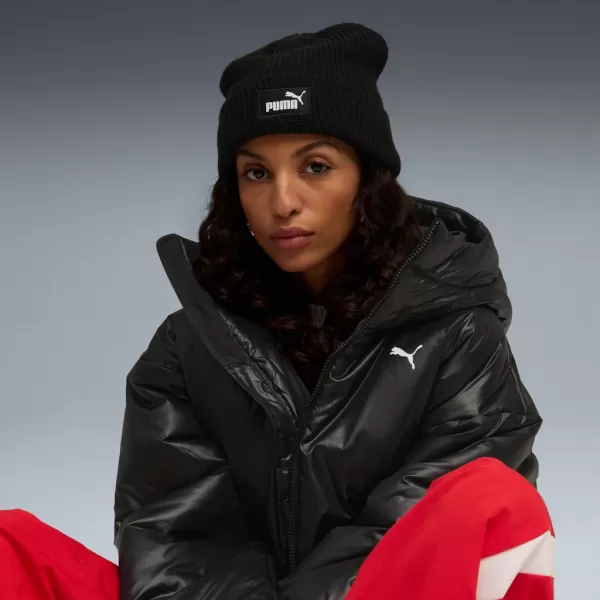  Čepice PUMA ESS HIGH CROWN BEANIE 026410-01 ČERNÁ 