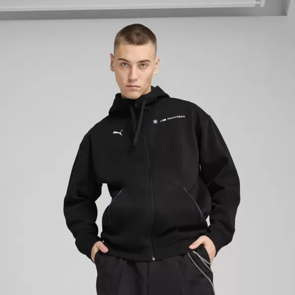  Pánská mikina PUMA BMW MMS ESS+ FZ HDED JACKET 630629_01 PUMA BLACK 