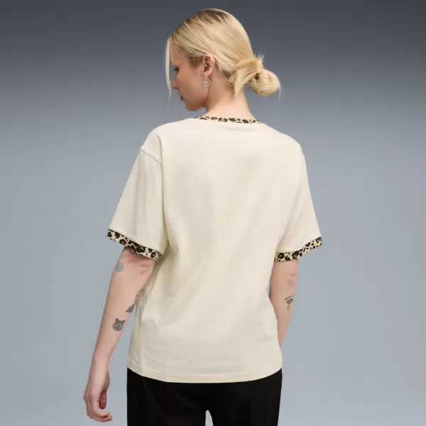  Dámské triko PUMA ESS GRAPHIC ANIMAL RELAXED TEE 688082-87 BÍLÁ 
