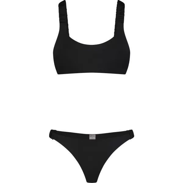  Dámské bikiny - spodní díl NORDBLANC NBSSS8239 ČERNÁ 