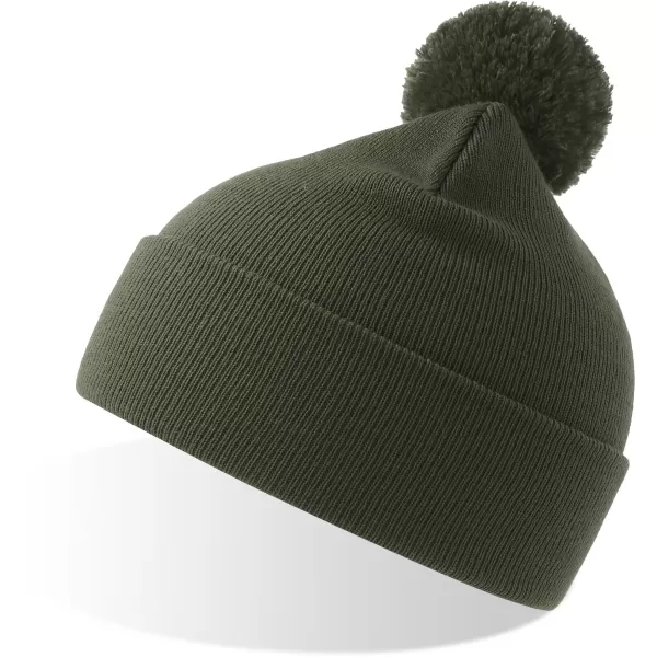 Čepice Atlantis | Wind-S Pompom OLIVE 